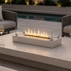 645MM The Horizon RECTANGLE BIO-ETHANOL TABLETOP