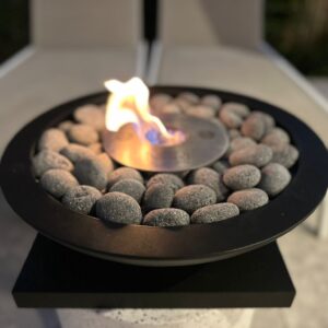 440MM OVAL CONCRETE ETHANOL TABLETOP FIREPIT