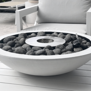 570MM Dune Concrete Tabletop Firepits Bio-Ethanol