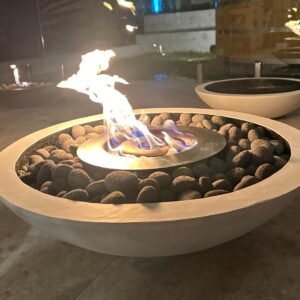 LARGE 1100mm 8L CONCRETE FIREPITS BIO-ETHANOL