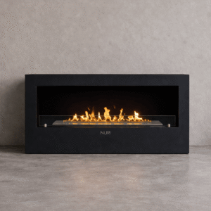 Modena Backing Plate Large Rectangle Bio-Ethanol Fireplace