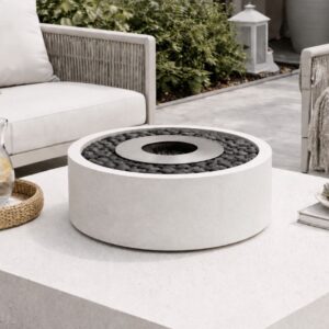 Nuri Fire Billy 560 - Tabletop Cylinder Concrete Firepits Bio-Ethanol