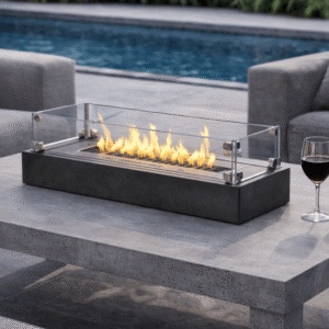 645MM The Horizon RECTANGLE BIO-ETHANOL TABLETOP