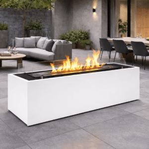 Nuri Fire ALAR 1300 - Freestanding Steel Rectangle Bio-Ethanol Fireplace