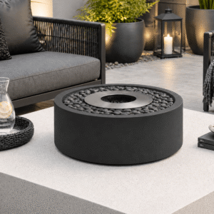 Nuri Fire Billy 450 - Tabletop Cylinder Concrete Firepits Bio-Ethanol