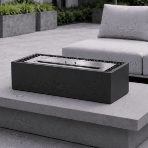 The Torino 500 Rectangle Tabletop Firepit